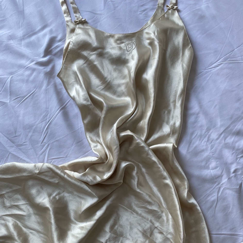 Authentic Christian Dior satin slip dress - small